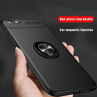 Ốp lưng nhám có nhẫn móc cho điện thoại iphone 7 8 plus 6 s 6s plus x 7 8 8plus