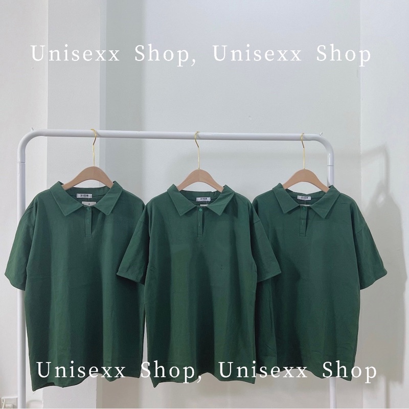 Áo Polo Unisex, Polo 3158 Trơn chất cotton khô