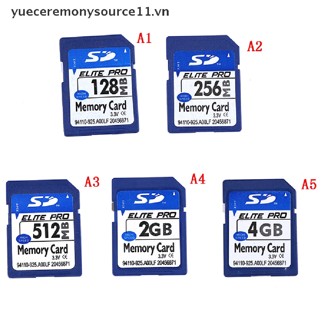 Thẻ Nhớ SD Chuẩn 128MB 256MB 512MB 2GB 4GB