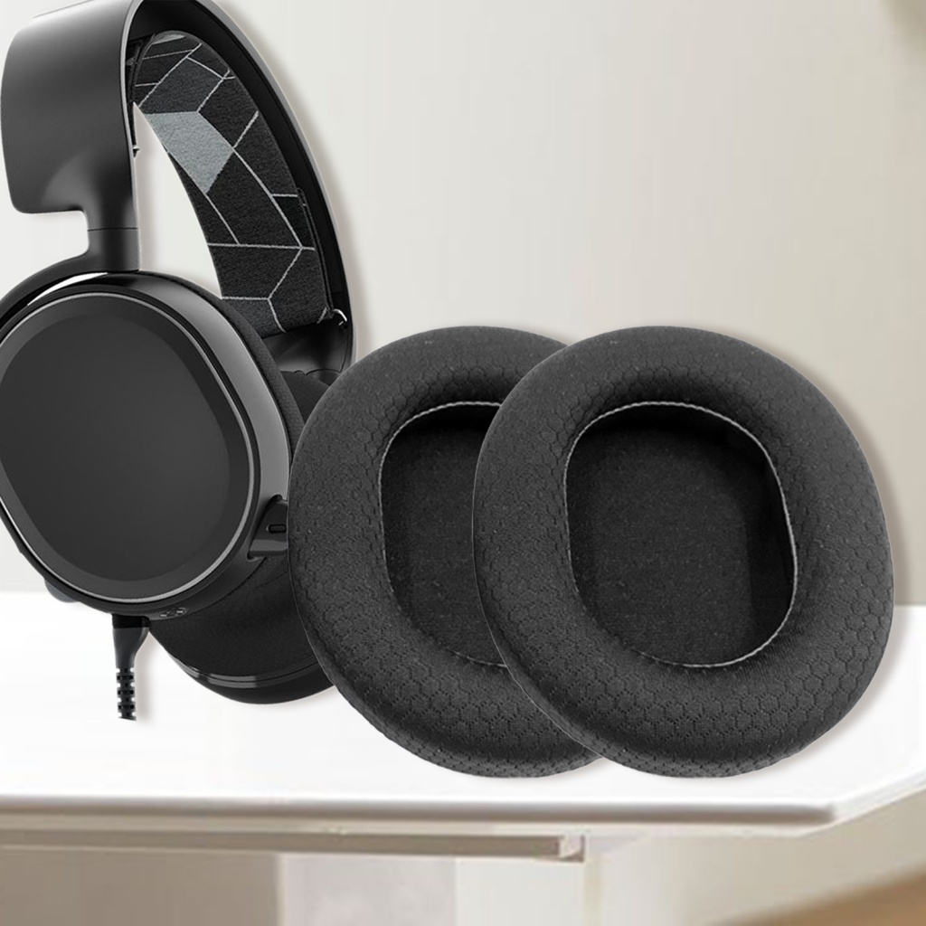 Cặp đệm tai nghe chụp đầu LENOVO vải lưới cách nhiệt chống ồn thay thế cho Steelseries Arctis3/ 5/ 7 Pro