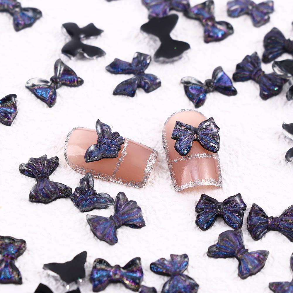 JARRED Phụ Kiện Nơ Đính Trang Trí Móng Tay Thời Trang Hàn Quốc