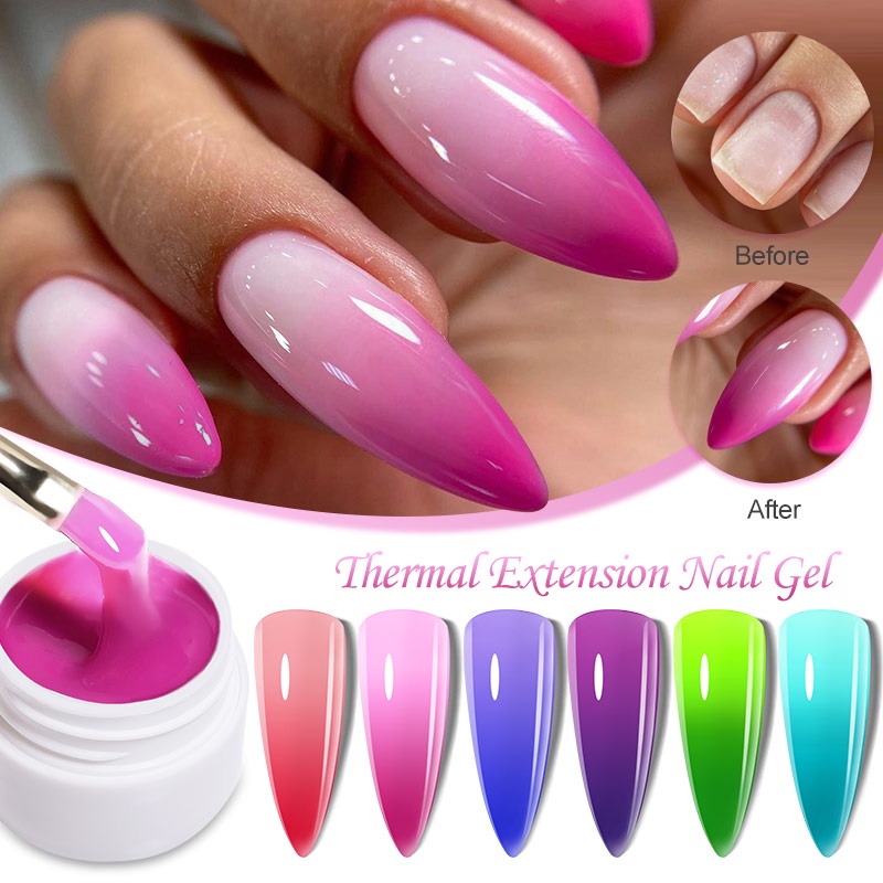 Gel Nối Dài Móng Tay Thay Đổi Màu Theo Nhiệt Độ Chuyên Dụng