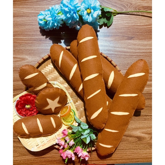 Bánh mỳ nâu vải nỉ nhồi bông