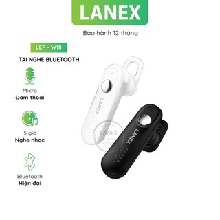 Tai Nghe Bluetooth Lanex Lep - W18 1 Bên V5.0 Có Mic