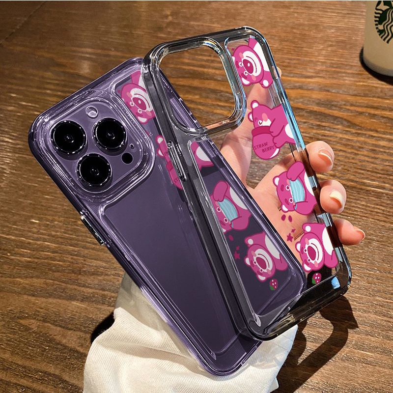 Ốp Điện Thoại Silicon TPU Mềm Trong Suốt Hình Gấu Dễ Thương Cho IPhone 14 13 11 12 Pro XS Max XR X 8 7 6S +