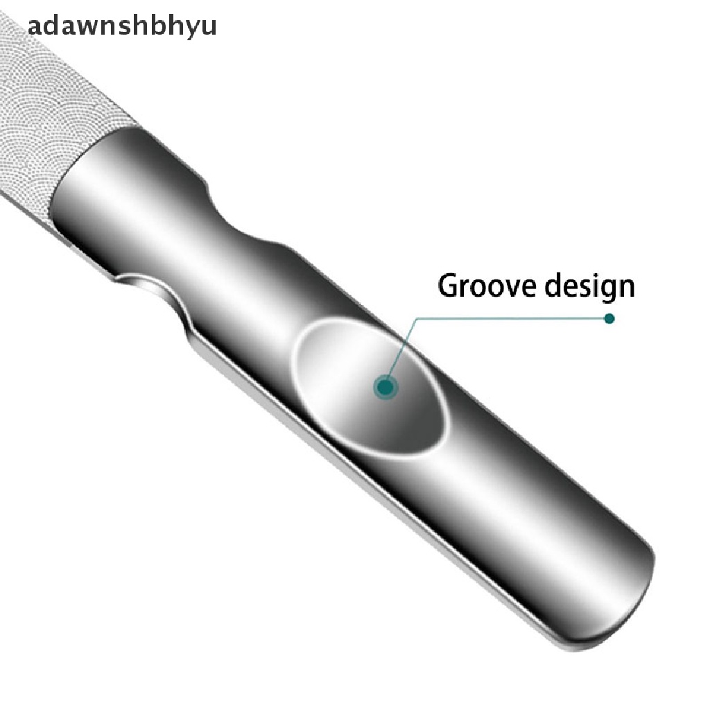 Dũa Móng Tay Hai Mặt Bằng Thép Không Gỉ Chuyên Nghiệp adawnshbhyu