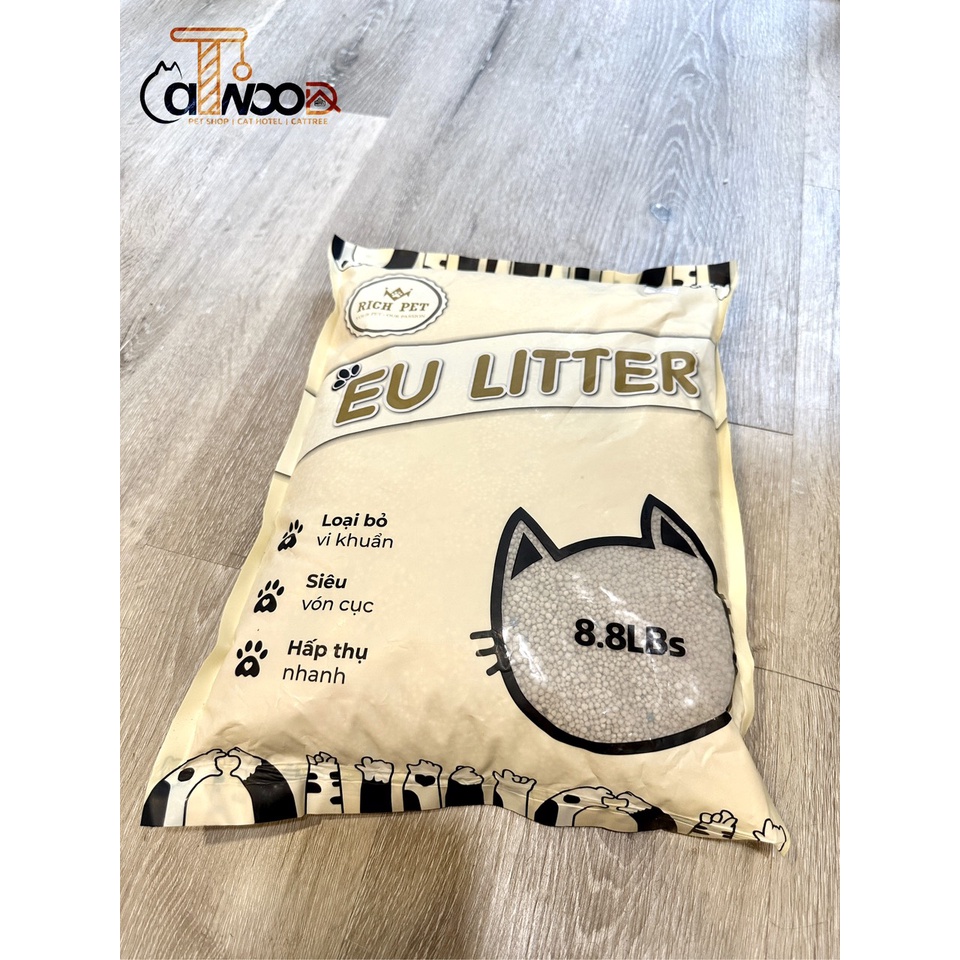 Cát vệ sinh EU siêu vón cho mèo 4kg-8kg