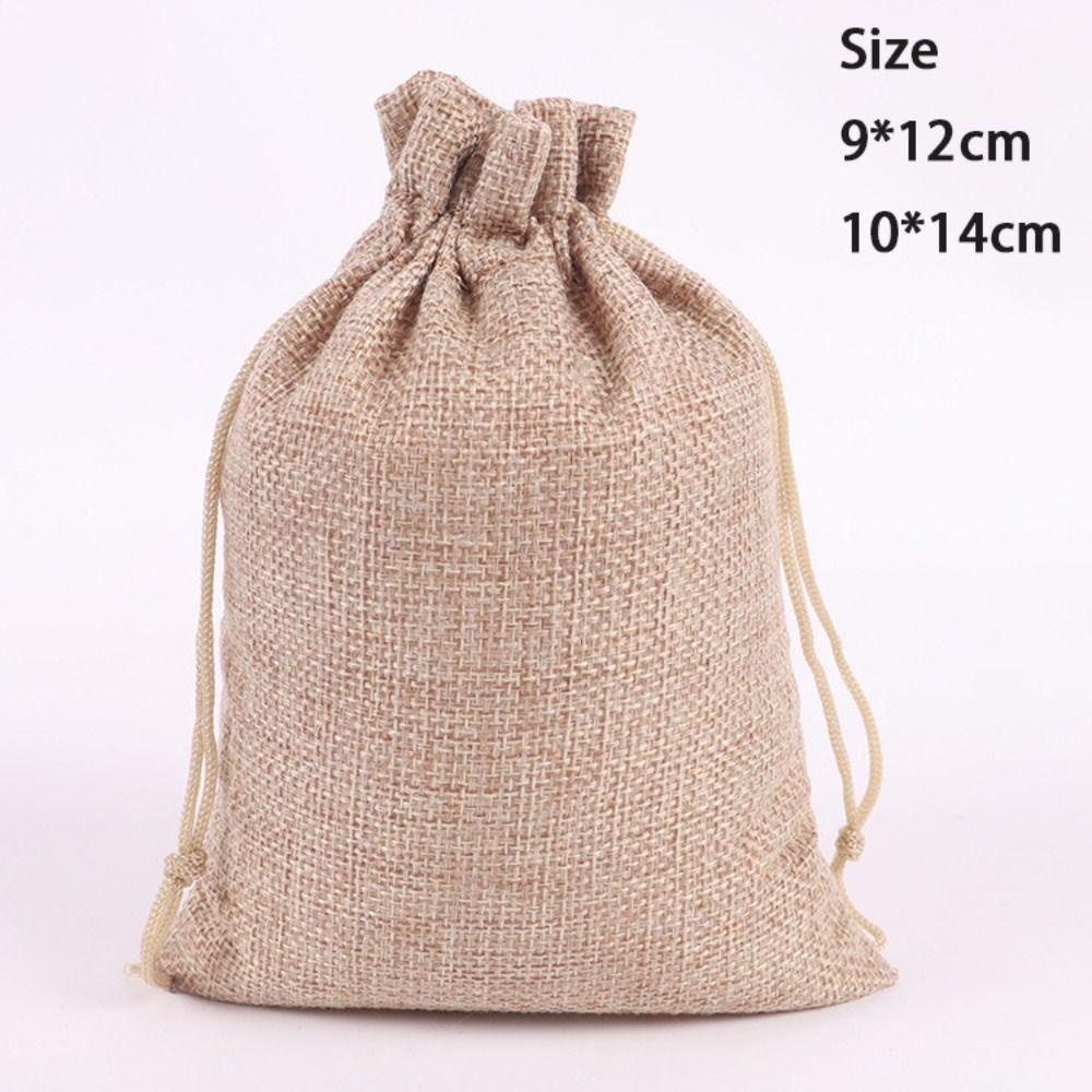 Set 10 Túi Vải Bố Dây Rút Đựng Đồ Tiện Dụng