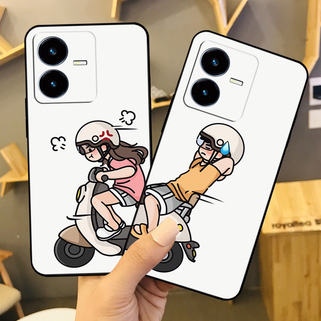 Ốp lưng Vivo Y22s / Vivo Y35 4G in hình dành cho các cặp đôi couple đáng yêu dễ thương