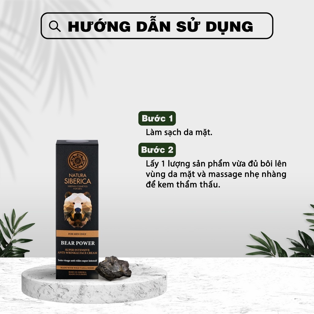 Kem Dưỡng Chống Lão Hóa Da Mặt Natura Siberica Men 50ml