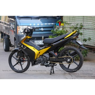 Tem Exciter 2008 - 2010 mẫu Cryton (Đen -Vàng)