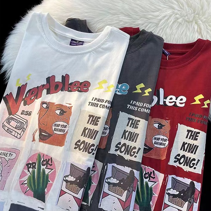 Áo thun NRVP 100% cotton tay ngắn plus size cho nam và nữ