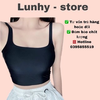Áo 2 dây nữ áo kiểu nữ mặc được nhiều kiểu chất liệu thun dày dặn co giãn hàng đẹp