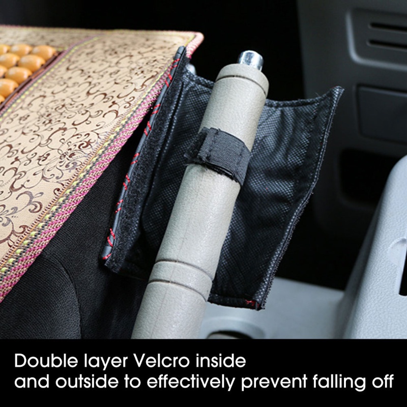 Set 2 Bọc Tay Nắm Cần Số Xe Hơi Giả Da Thêu Họa Tiết