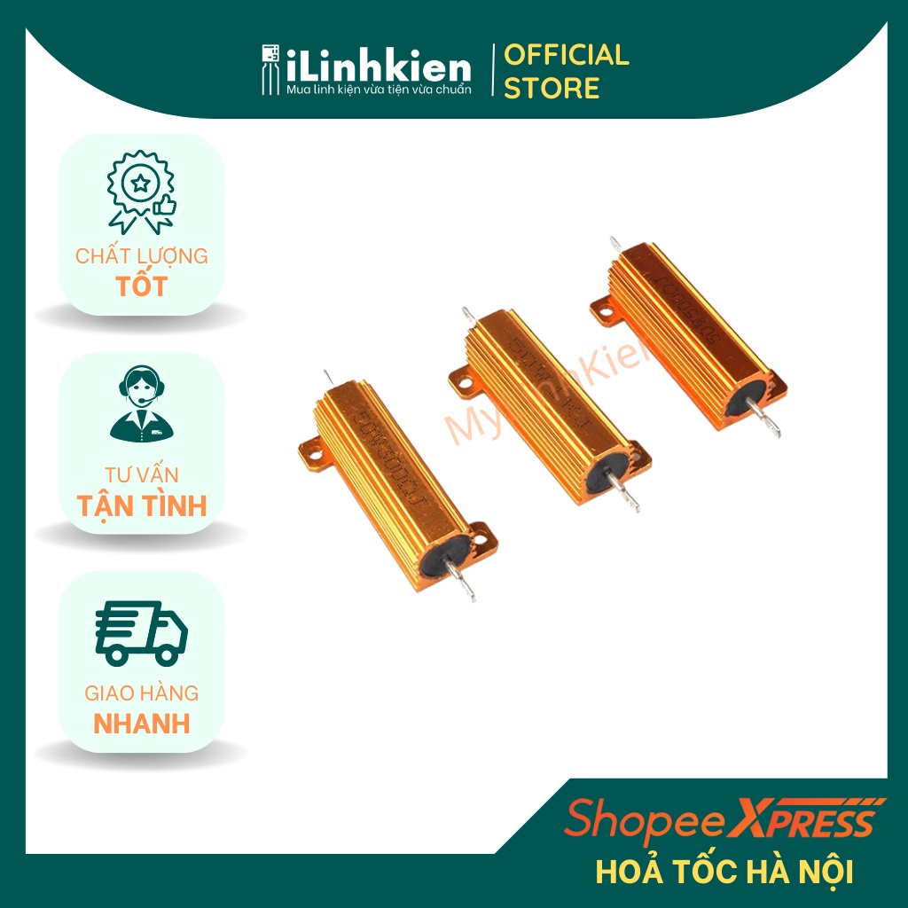 Điện trở nhôm công suất 50W 30R 5% RX24-50W30R chất lượng cao.