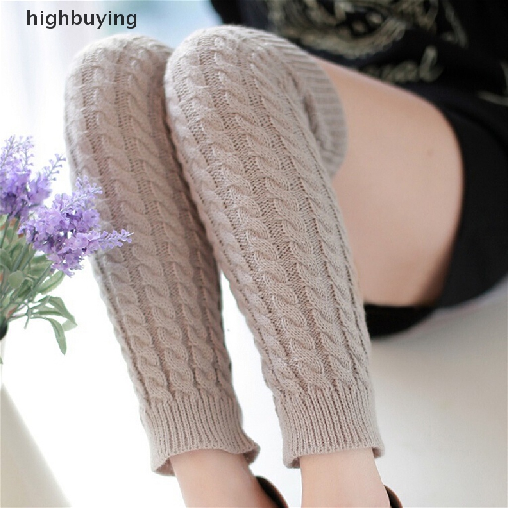 Vớ Ống Chân Dệt Kim Giữ Ấm Thời Trang Mùa Đông Cho Nữ