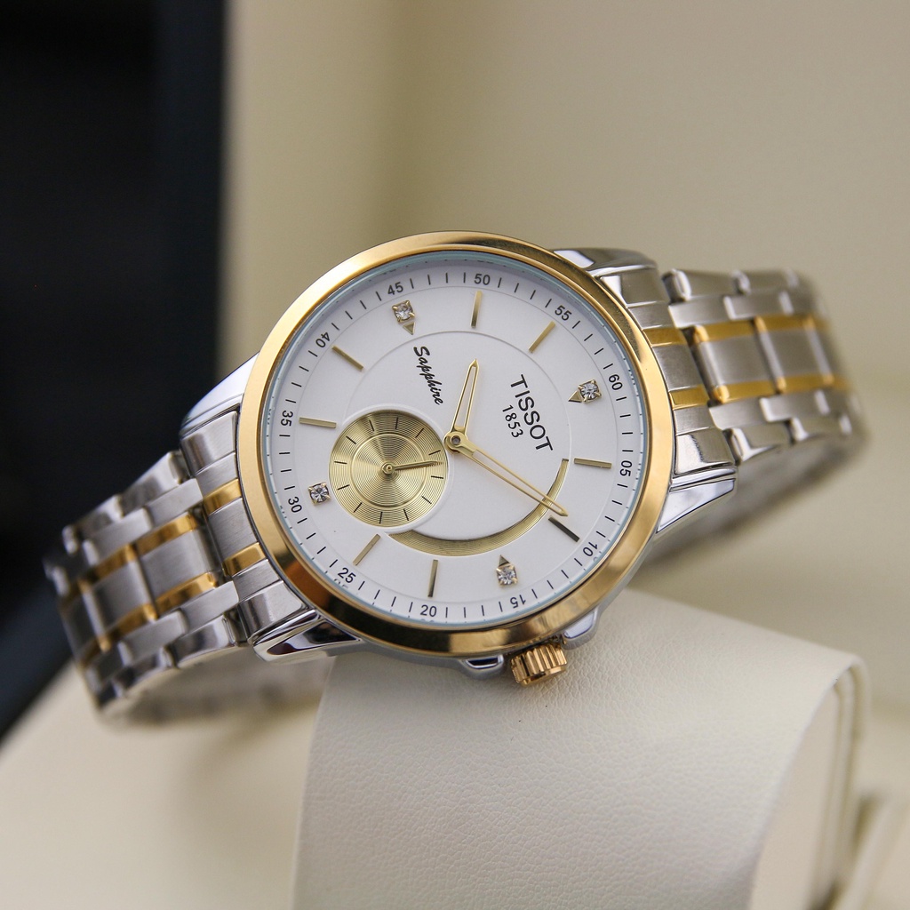 Đồng Hồ Nam Ti.ssot Dây Thép Không Gỉ , Kim Rốn, Kim Trôi