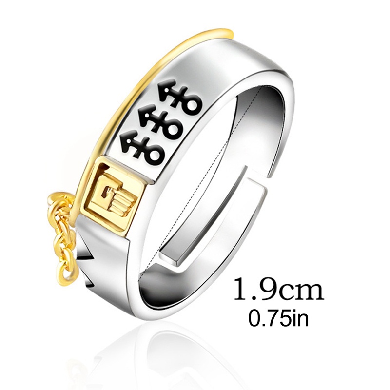 Nhẫn Có Thể Điều Chỉnh Họa Tiết Hoạt Hình Jojo 'S Bizarre Adventure Cho Nam Và Nữ