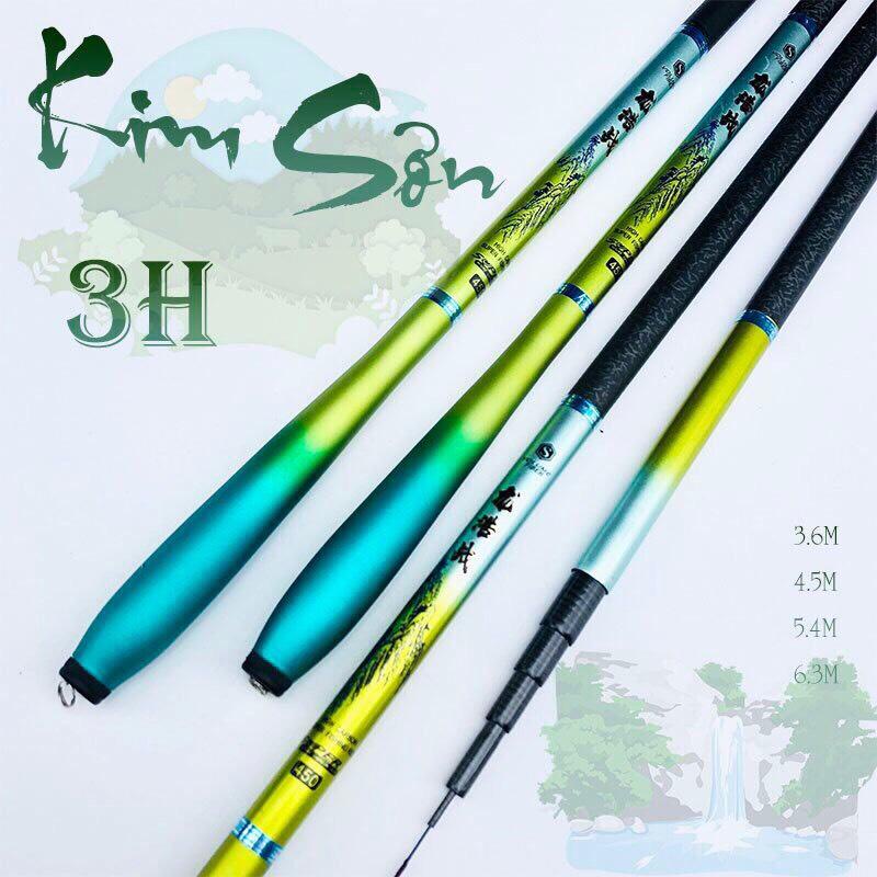 Cần câu tay carbon KIM SƠN độ cứng 3H siêu nhẹ, câu đơn câu đài  chất liệu carbon- HM2K MALL