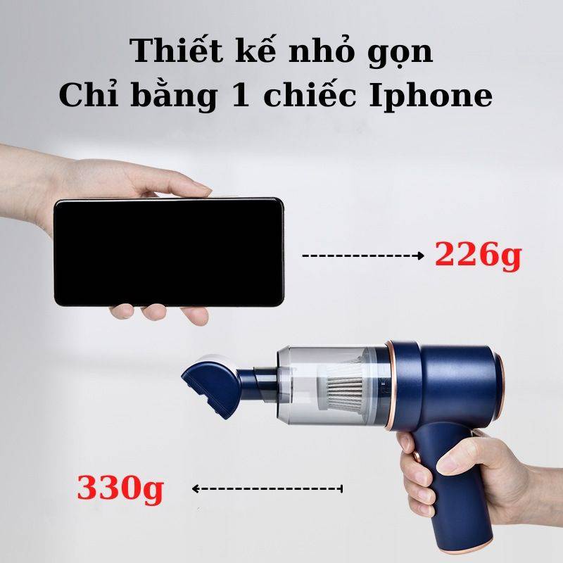 Máy Hút Bụi Xe Hơi Công Suất Lớn Đa Năng Vệ Sinh Các Ngóc Ngách Trong Nhà