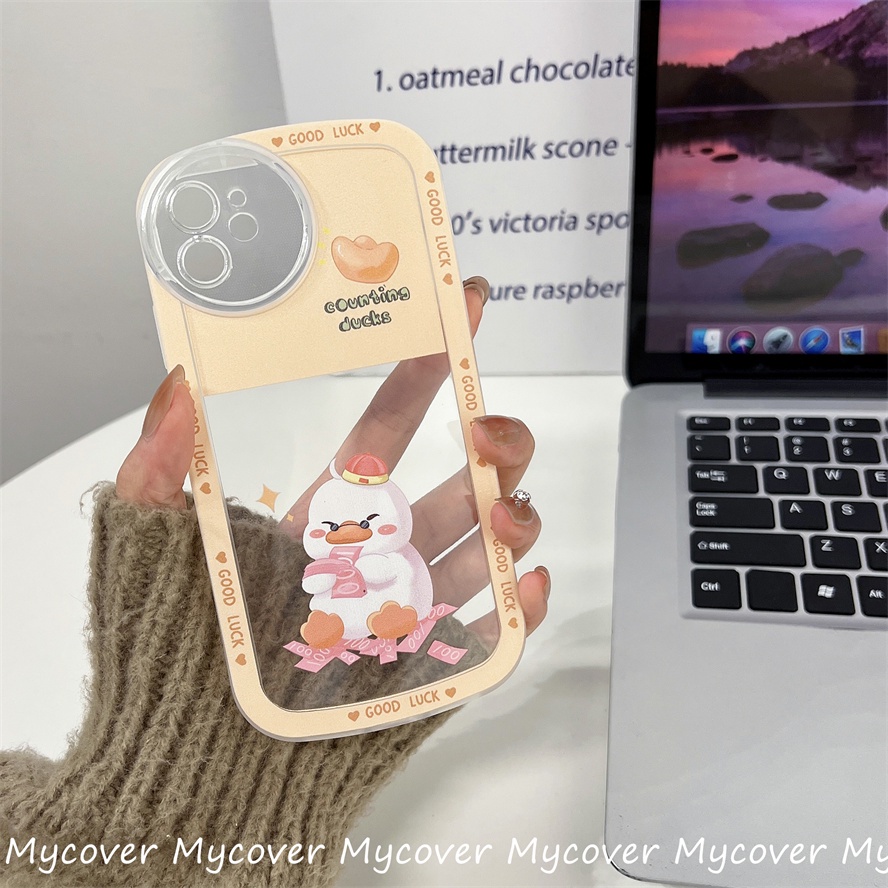 Ốp Điện Thoại Chống Sốc Họa Tiết Chú Vịt Dễ Thương Cho iPhone 14 13 12 11 Pro Max Xs XR X 8 7 6 Plus SE 2020