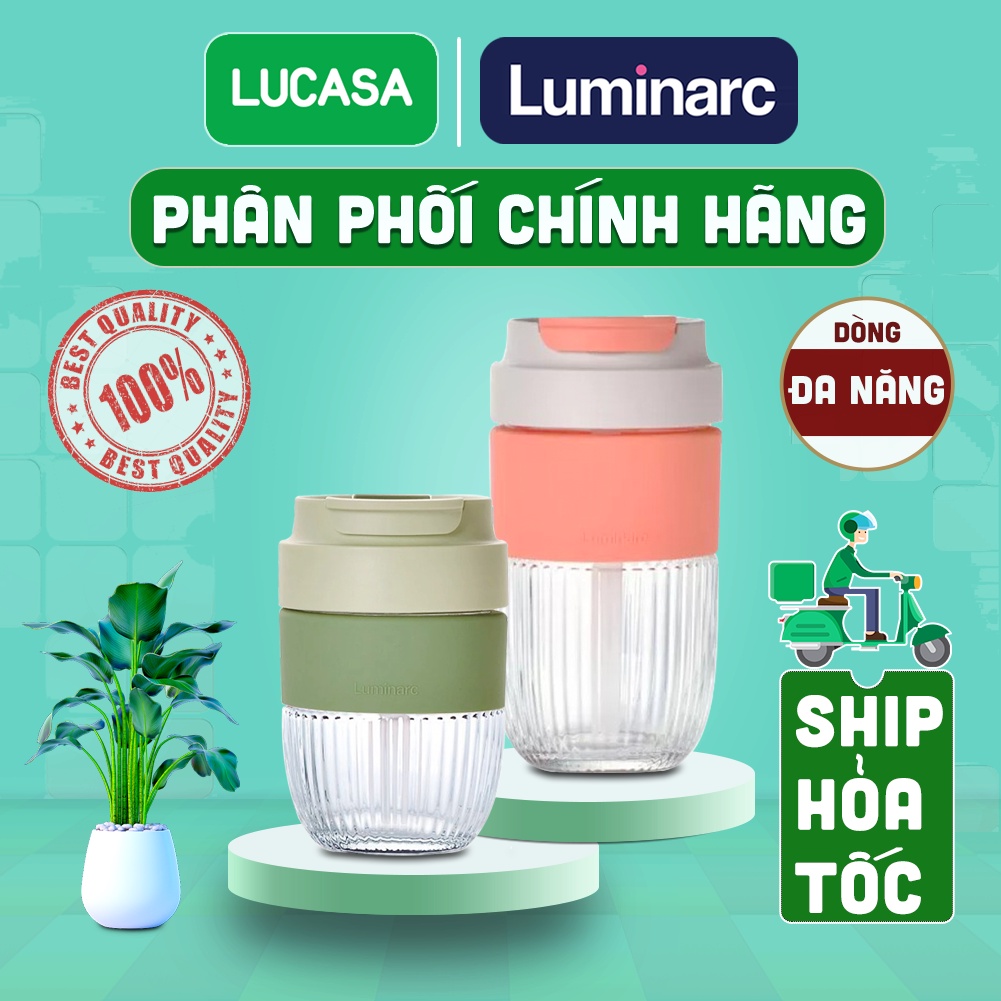 Ly Thủy Tinh Luminarc Đa Năng - Ly Coffee Có Nắp | Phân Phối Chính Hãng