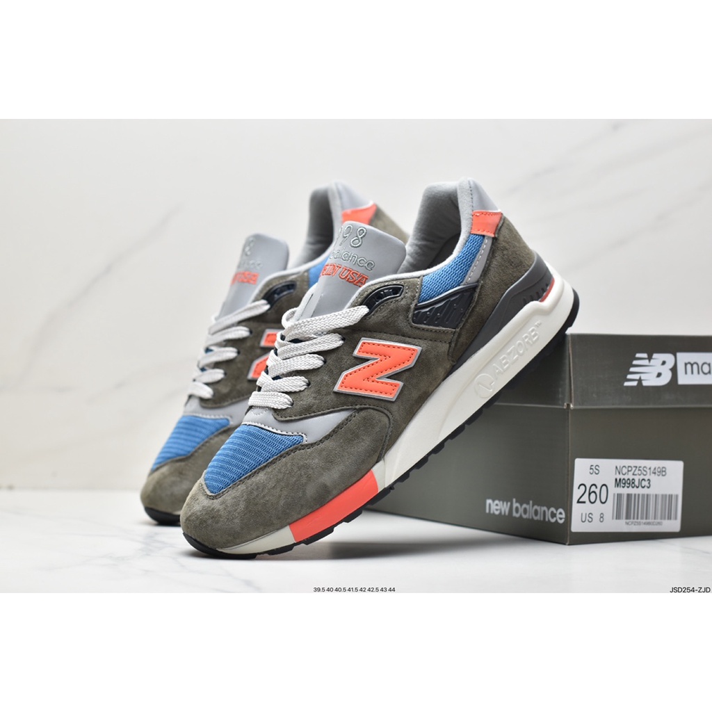 Mới Giày Thể Thao New Balance NB998 M998GGO 39.5-44 Phong Cách Retro