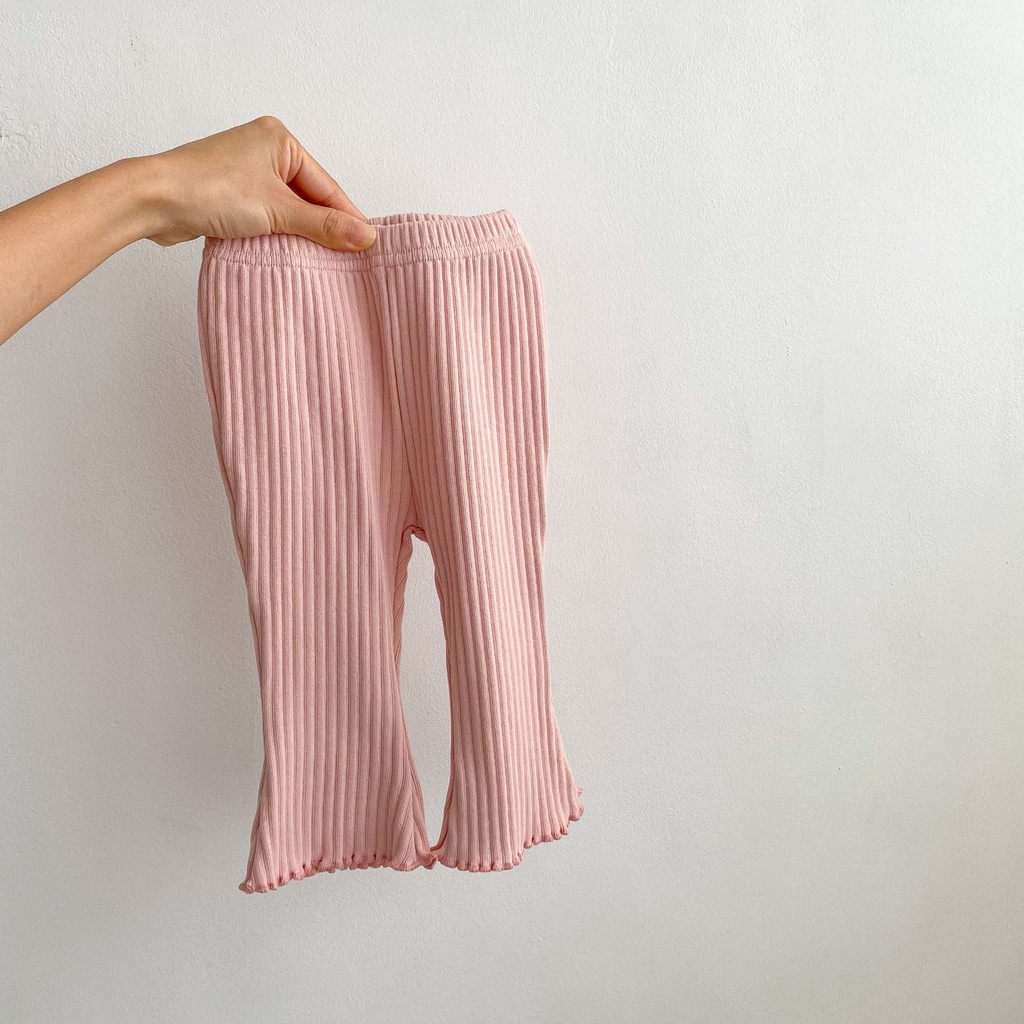 Quần Dài Phối Bèo Dễ Thương Thời Trang Mùa Hè Cho Bé Gái 3-36 Tháng Tuổi