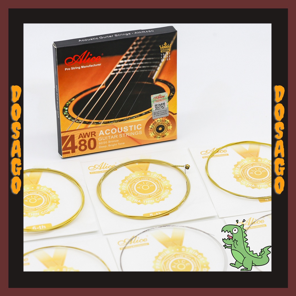 CHÍNH HÃNG - Dây đàn Alice AWR480 Acoustic