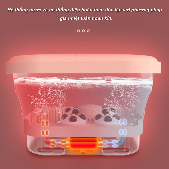 Máy Ngâm và massage chân Folding Foot Bath Điều Khiển Từ Xa - Home and Garden