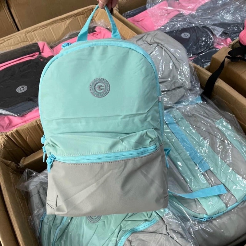 TNS - Balo vừa laptop medium  Grizzly backpack - -màu xanh mint siêu đẹp