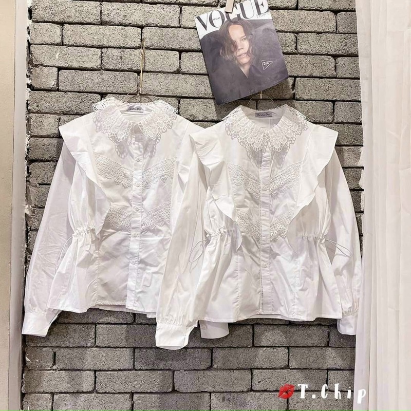 Áo sơ mi thắt eo