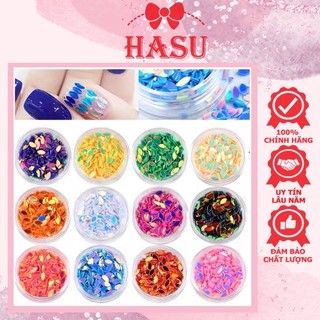 Set trang trí móng hạt gạo 12 màu