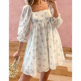 Rập giấy A0 cắt sẵn, rập giấy váy nữ cổ vuông babydoll