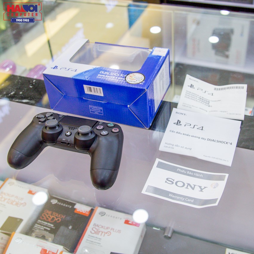 Tay cầm chơi game không dây PS4 Sony DUALSHOCK 4 Controller Đen chính hãng