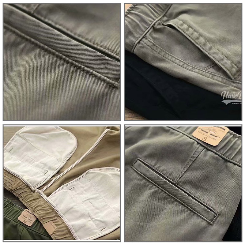 Quần short AOKANG lưng thun cột dây màu trơn thời trang mùa hè cho nam