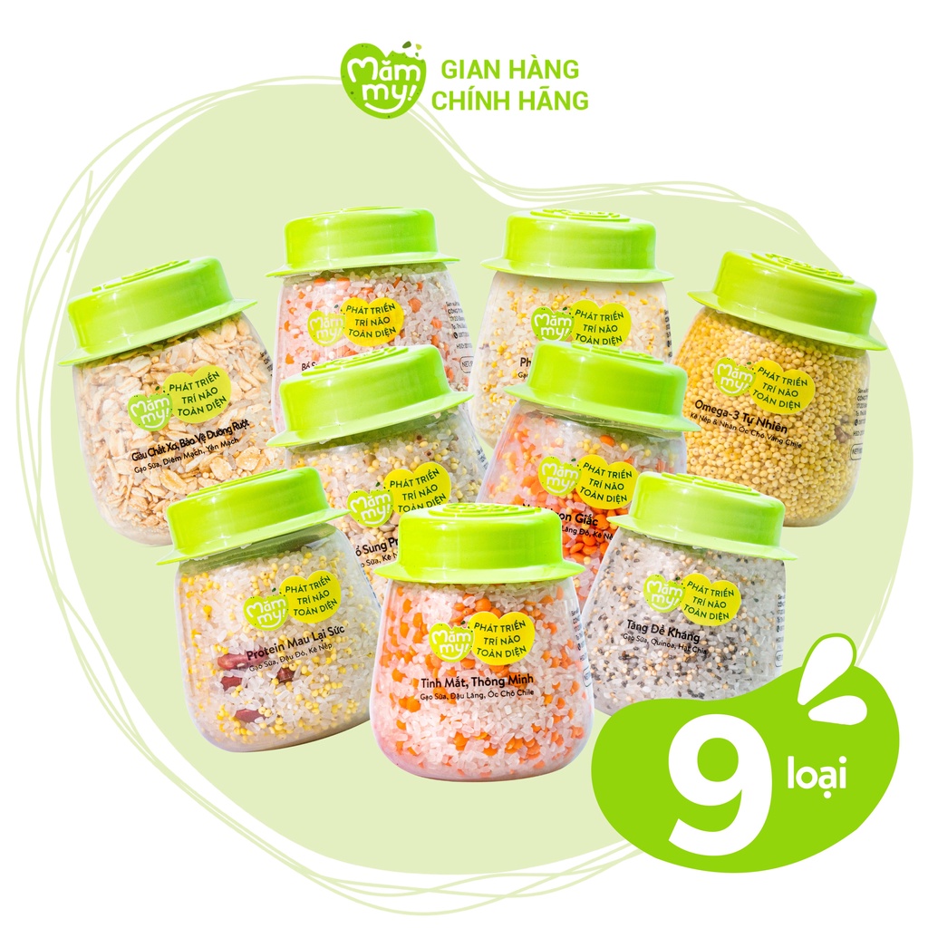 Hạt mix sẵn cho bé ăn dặm nhiều chất dinh dưỡng kết hợp bởi gạo sữa và nhiều loại hạt quý, 120g-145g