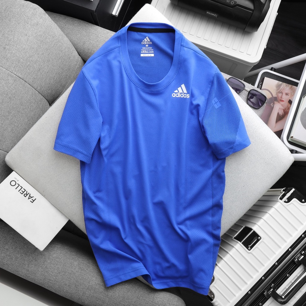 Áo thun thể thao Nam TVN cổ tròn, vân dệt kim, phù hợp cho nhiều môn thể thao