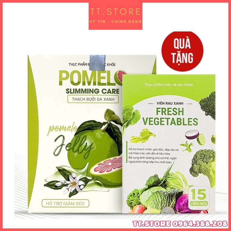 Thạch Bưởi Da Xanh Giảm Cân Pomelo Slimming Care Hộp 15 Gói.