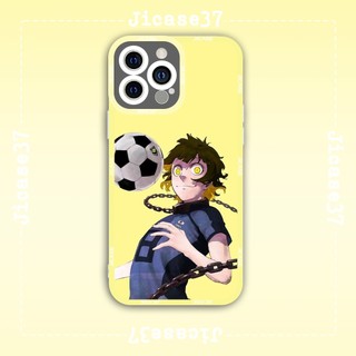 Ốp lưng iphone samsung xiaomi oppo cạnh vuông Jicase JMcase Bachira Bule Lock Anime Manga Nhật Bản