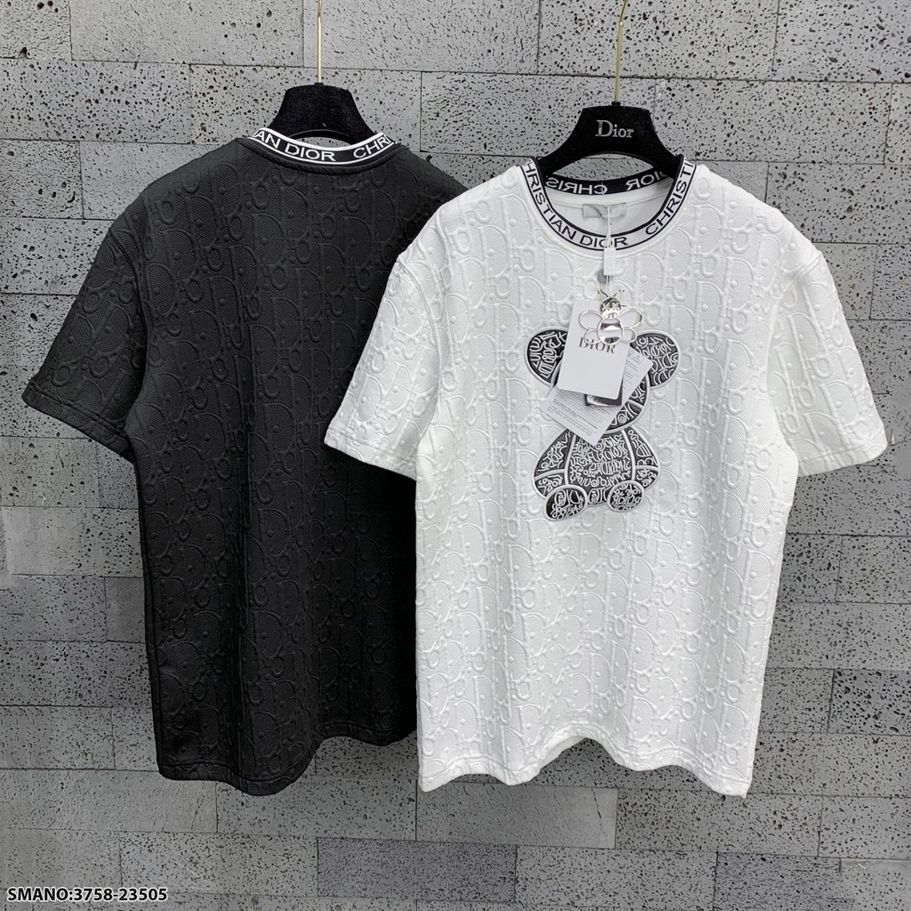 Áo Phông Nam Nữ In hình gấu trước ngực In Di Ô dập vân nổi cực đẹp- Áo Phông Nam Nữ hot hit