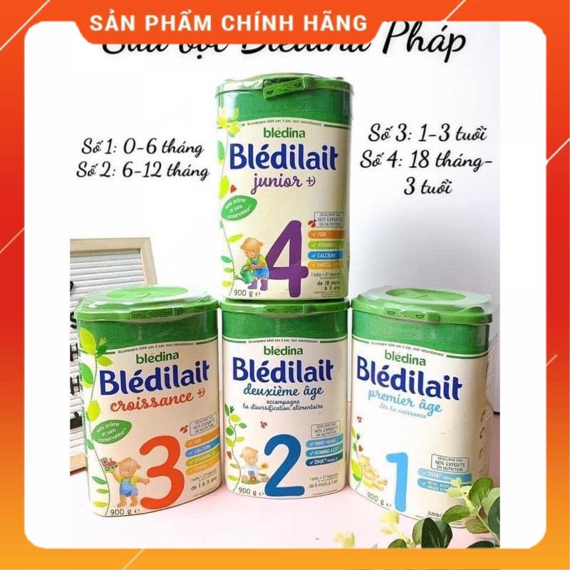 HÀNG AIR - Sữa Bledilait số 1,2,3 của Pháp trọng lượng 900g