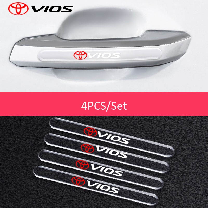 Miếng Dán Trong Suốt Bảo Vệ Tay Nắm Cửa Xe Hơi Toyota Vios Chống Trầy Xước