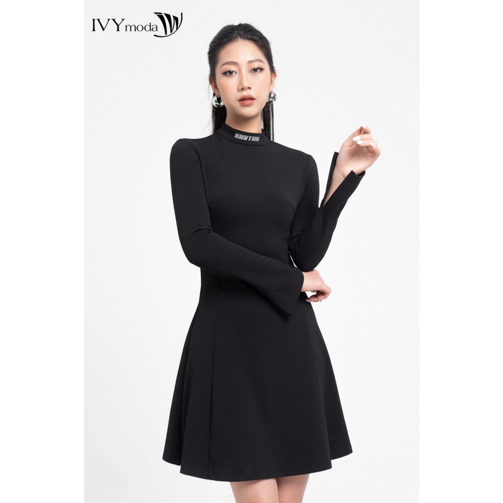 Đầm xòe cổ trụ nữ IVY moda MS 42B9466