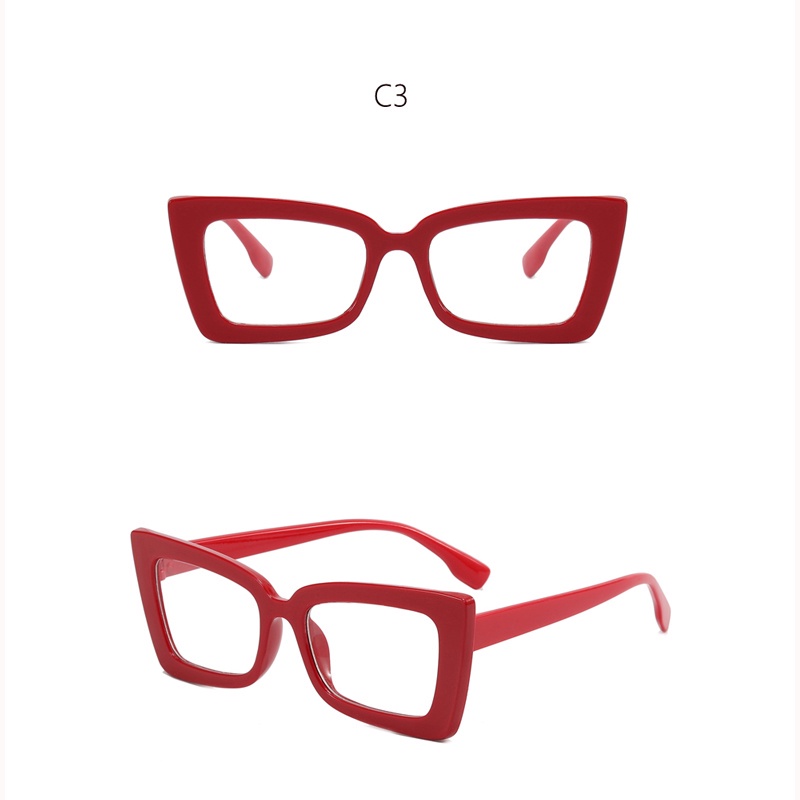 Kính Mắt Mèo Gọng Vuông Phẳng Chống Bức Xạ Ánh Sáng Xanh Chống Tia Bức Xạ Phong Cách Âu Mỹ Thời Trang Cho Nam Và Nữ