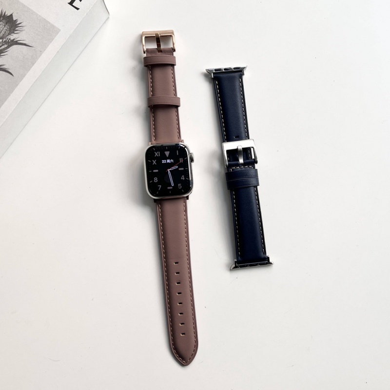 Dây Đeo Bằng Da Cao Cấp Cho iWatch Series 8 / 7 / 6 / SE / 5 / 4 / 3 / 2 / 1