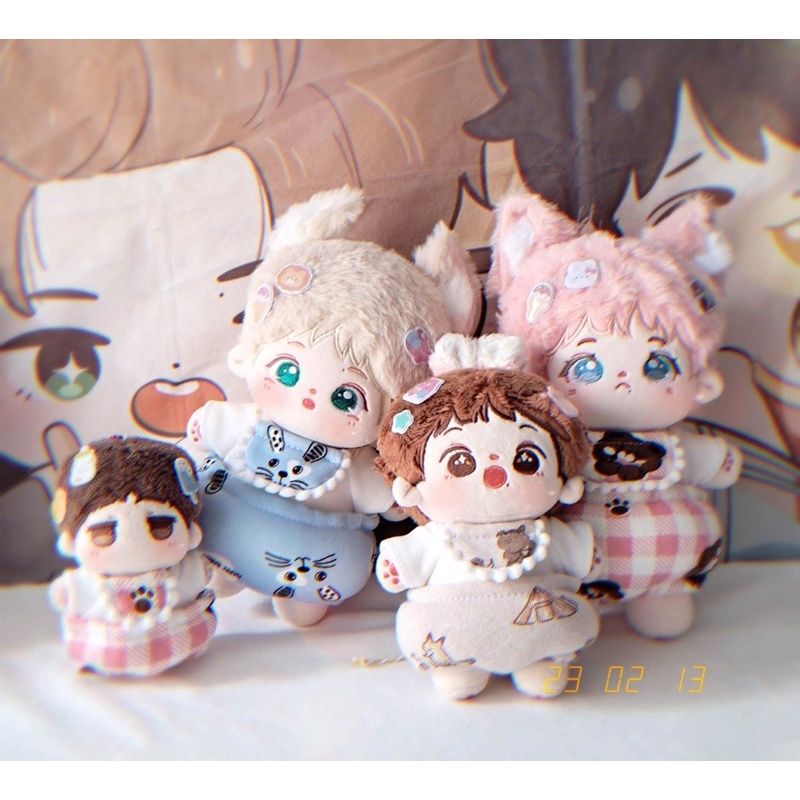 Set outfit quần bánh mì cho bé 10/15/20cm