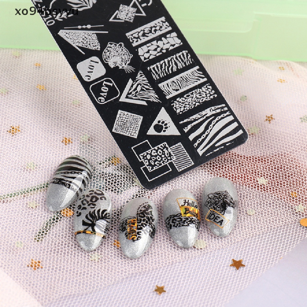 1 Tấm Khuôn Vẽ Trang Trí Móng Tay Nghệ Thuật xo94bsyyu