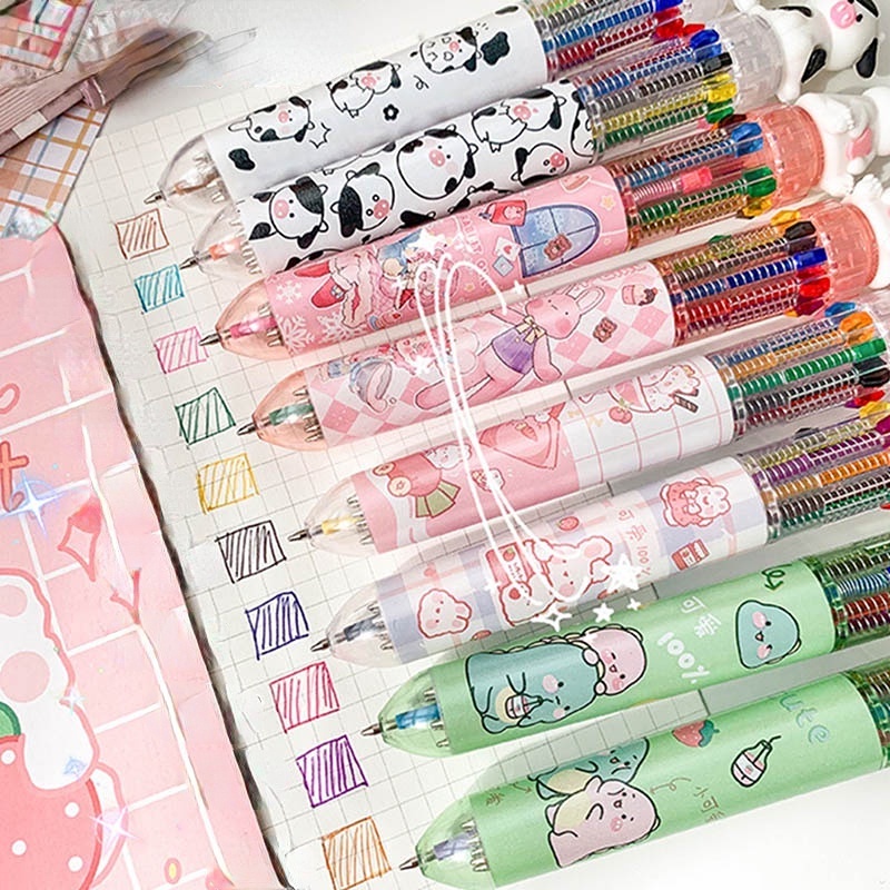 Bút Bi 10 Màu Sắc Khác Nhau