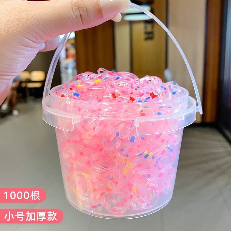 Set 2000 Dây Thun Buộc Tóc Nhiều Màu Dễ Thương Cho Bé Gái